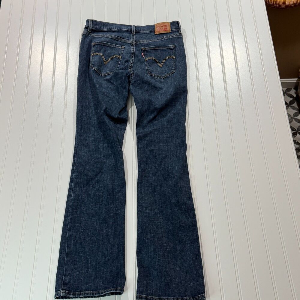 Levis Classic Bootcut Jeans Size 6 Medium Wash Mid Rise Blue Stretch Denim Pants